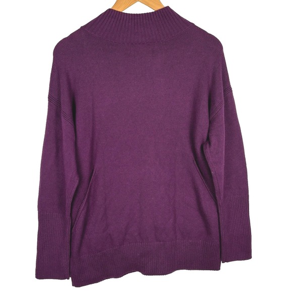 NWT Talbots Women LongSleeve Mock Neck Sweater Top Sz LP Knit Office Career Cozy - Picture 5 of 12